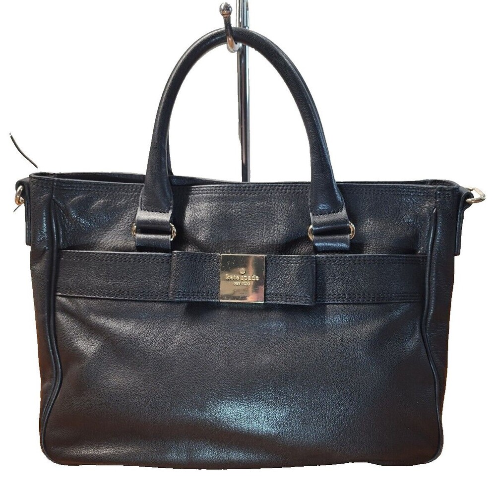 Kate Spade Black Primrose Hill Goldie Bow Handbag